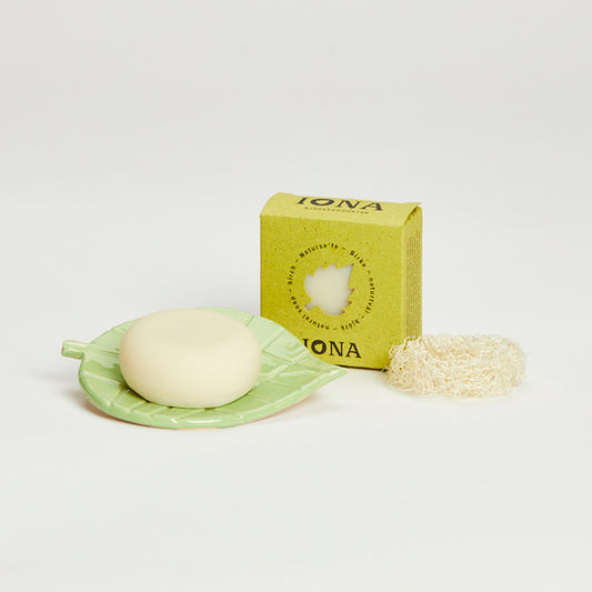 Björktvål med luffakudde och tvålfat